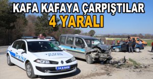 KAFA KAFAYA ÇARPIŞTILAR, 4 YARALI