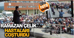 HASTALARLA BİRLİKTE GÖBEK ATTI