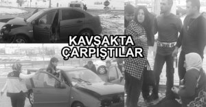 İKİ OTOMOBİL ÇARPIŞTI 3 YARALI