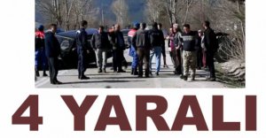 İKİ OTOMOBİL ÇARPIŞTI, 4 KİŞİ YARALANDI