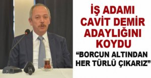 CAVİT DEMİR BOLUSPOR KONGRESİNDE ADAY