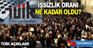 İŞSİZLİK ORANI NE KADAR OLDU?