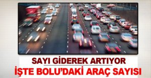 İŞTE BOLU'DAKİ ARAÇ SAYISI