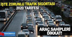 İŞTE ZORUNLU TRAFİK SİGORTASI TARİFESİ