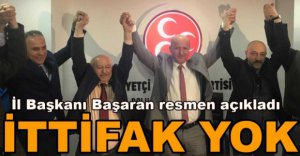 İTTİFAK İDDİALARINDA SON NOKTA KONULDU