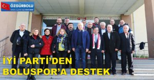 İYİ PARTİ'DEN BOLUSPOR'A DESTEK