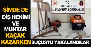 KAÇAK KAZI YAPARKEN YAKALANDILAR