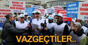 KARARLARINDAN GERİ DÖNDÜLER