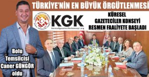 KGK BOLU TEMSİLCİSİ CANER GÜNGÖR OLDU