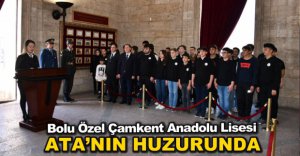 LİSE ÖĞRENCİLERİ ATA'NIN HUZURUNA ÇIKTI
