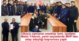 METİN YILDIRIM MECLİSE ADAY ADAYI OLDU