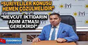 "MEVCUT İKTİDARIN ADIM ATMASI GEREKİRDİ"
