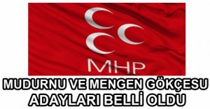 MHP'NİN İKİ İLÇE ADAYI DAHA AÇIKLANDI