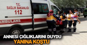 MİNİK ELİNİ KOŞU BANDINA KAPTIRDI