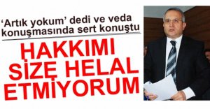 MUSTAFA AKSOY SERT SÖZLERLE VEDA ETTİ