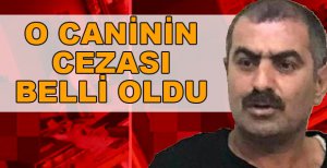 O CANİNİN CEZASI BELLİ OLDU