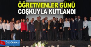 ÖĞRETMENLER GÜNÜ COŞKUYLA KUTLANDI
