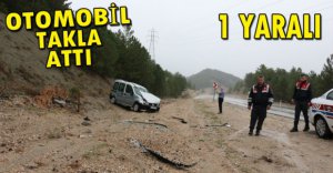 OTOMOBİL TAKLA ATTI