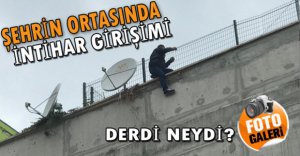 OTOPARKIN ÇATISINDA İNTİHAR GİRİŞİMİ