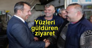 ÖZCAN'DAN SANAYİ ESNAFINA YÜZ GÜLDÜREN ZİYARET