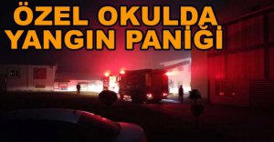 ÖZEL OKULDA YANGIN PANİĞİ