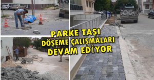 PARKE DÖŞEME ÇALIŞMALARI DEVAM EDİYOR