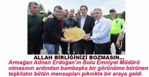 POLİS TEŞKİLATI PİKNİKTE BİR ARAYA GELDİ