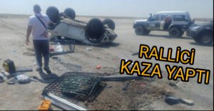RALLİCİ TAKLA ATTI