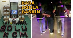 SAHTE İÇKİ İMALATHANESİNE BASKIN