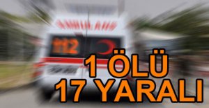 SPORCULARI TAŞIYAN MİDİBÜS DEVRİLDİ: 1 ÖLÜ 17 YARALI