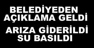 SU ARIZASI GİDERİLDİ