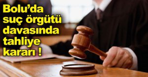SUÇ ÖRGÜTÜ DAVASINDA TAHLİYE KARARI
