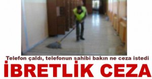 TELEFON ÇALDI, İBRETLİK CEZA VERİLDİ
