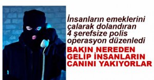 TELEFON DOLANDIRICILARINA OPERASYON