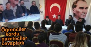 USTA GAZETECİLER ÖĞRENCİLERLE...