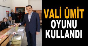 VALİ AHMET ÜMİT OYUNU KULLANDI