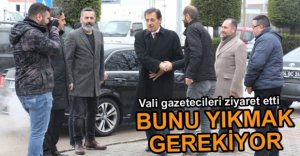 VALİ ÜMİT GAZETECİLERİ ZİYARET ETTİ