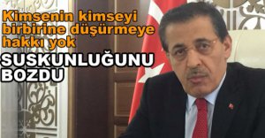 VALİ ÜMİT SUSKUNLUĞUNU BOZDU