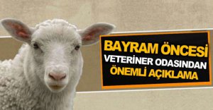 VETERİNER ODASINDAN ÖNEMLİ AÇIKLAMA