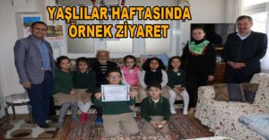 YAŞLILAR HAFTASINDA ÖRNEK ZİYARET