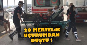 20 METRELİK UÇURUMDAN DÜŞTÜ!