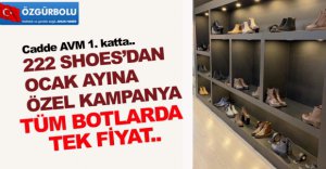 222 SHOES'DAN OCAK AYINA ÖZEL KAMPANYA