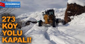 273 KÖY YOLU KAPANDI!