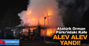 AHŞAP BİNA ALEVLERE TESLİM OLDU