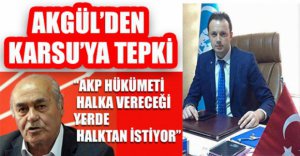 AKGÜL TEPKİSİNİ GÖSTERDİ!