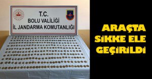 ARAÇTA SİKKE ELE GEÇİRİLDİ