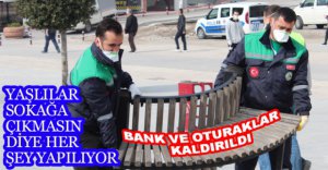 BANK VE OTURAKLAR KALDIRILDI