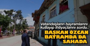 BAŞKAN ÖZCAN VATANDAŞLARI DİNLEDİ