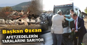 BAŞKAN ÖZCAN YARALARI SARIYOR
