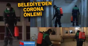 BELEDİYE TÜM ÖNLEMLERİNİ ALDI